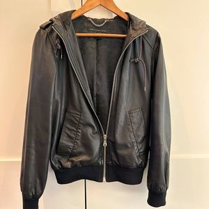 Marc by Marc Jacobs leather bomber jacket
